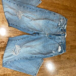 Universal Thread Light Blue Distressed Boyfriend Jeans